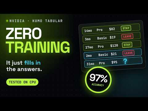NVIDIA Kumo Tabular: Why You Don't Need to Train Anymore