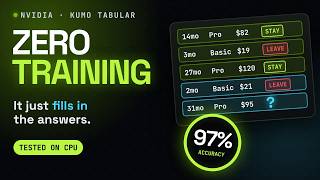 NVIDIA Kumo Tabular: Why You Don't Need to Train Anymore