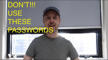 NEVER USE THESE PASSWORDS!!! TOP 10 WORST passwords you should never have