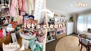 MAJOR MAKEUP DECLUTTER 🧹 let's clean my beauty room!!