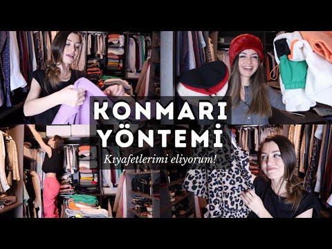 KIYAFET DOLABIMI SADELEŞTİRİYORUM | MARIE KONDO YÖNTEMİ