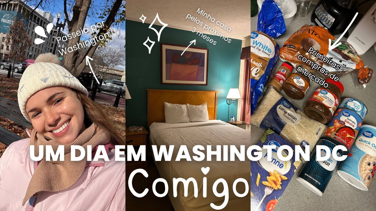 VLOG do INTERCÂMBIO nos EUA: Andando por washington + tour pelo meu ap pelos próximos 3 meses!