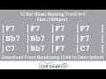 F  fast 12 bar blues backing track 180bpm