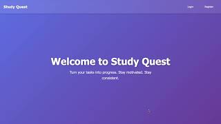 Cs50X2025 Final Project  Studyquest A Study Gamification Platform