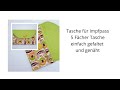 Tasche für Impfpass/Impfpasshülle/5 Fächertasche/Dokomententasche/Geldbörse/einfach falten und nähen