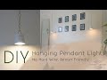 DIY Hanging Pendant Lights - No Hard Wire, Renter Friendly