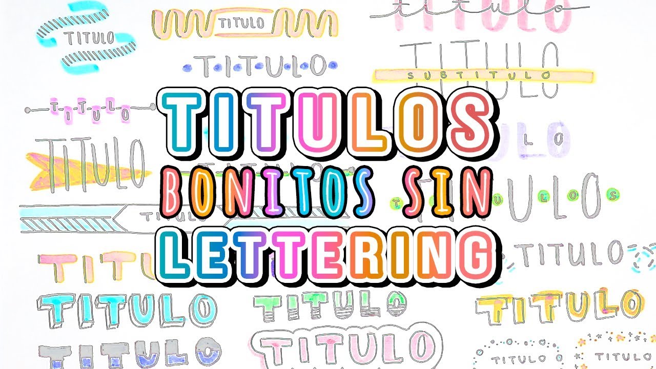 TITULOS BONITOS SIN LETTERING PARA APUNTES CHIDOS - thptnganamst.edu.vn