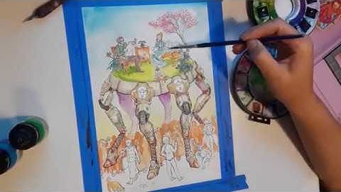 March of Robots Art Challenge, Week One Speed Paint