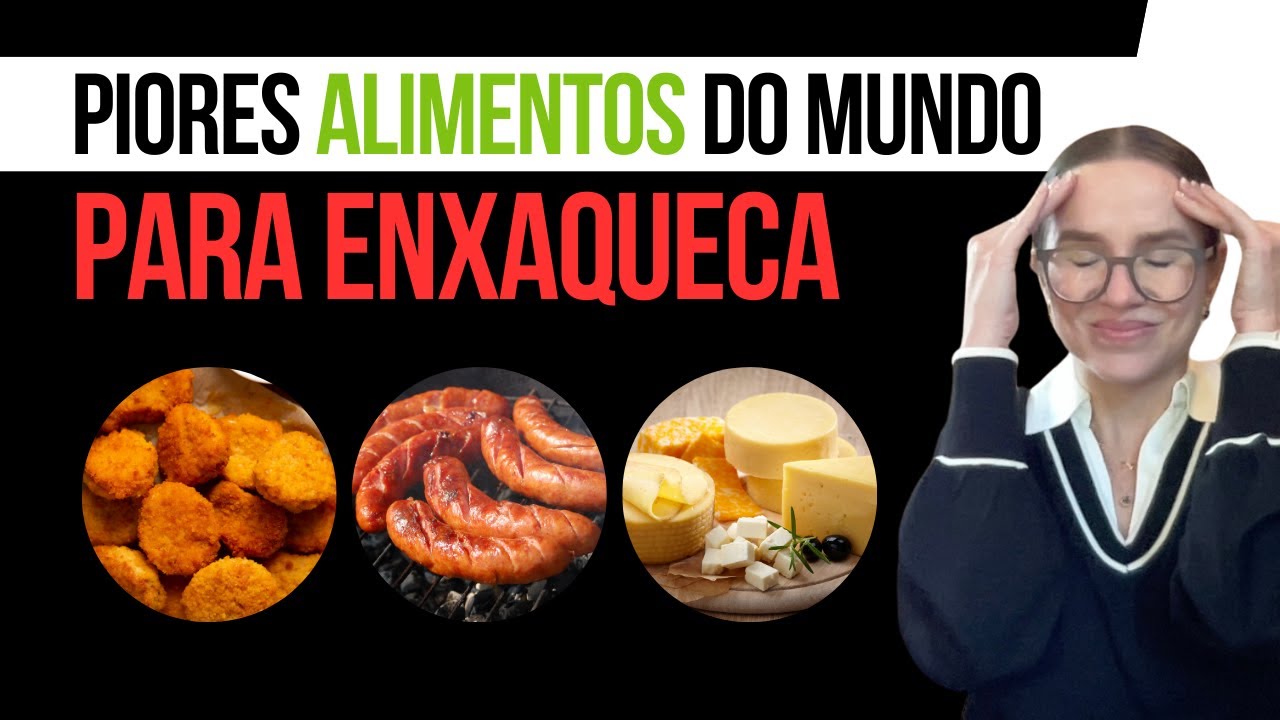 7 PIORES ALIMENTOS do mundo para ENXAQUECA - YouTube