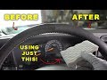 Restore Your Old Shiny Leather Steering Wheel Like New Again!