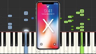 iPhone X Default Ring Tone - Reflection (Piano Tutorial) [Synthesia]
