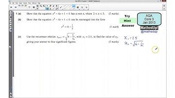 AQA Core 3 Jan 2013 Q1