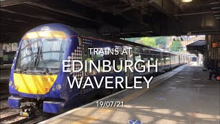 Trains At Edinburgh Waverley (19/07/21)