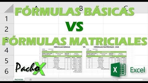 Fórmulas básicas vs fórmulas matriciales en Excel - Ejercicio con factura