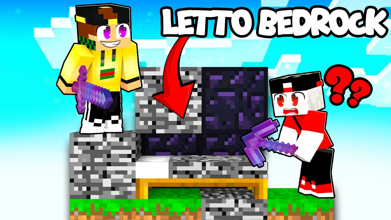 USO SEGRETAMENTE IL LETTO DI BEDROCK - BEDWARS CONTRO LOCO - MINECRAFT ITA