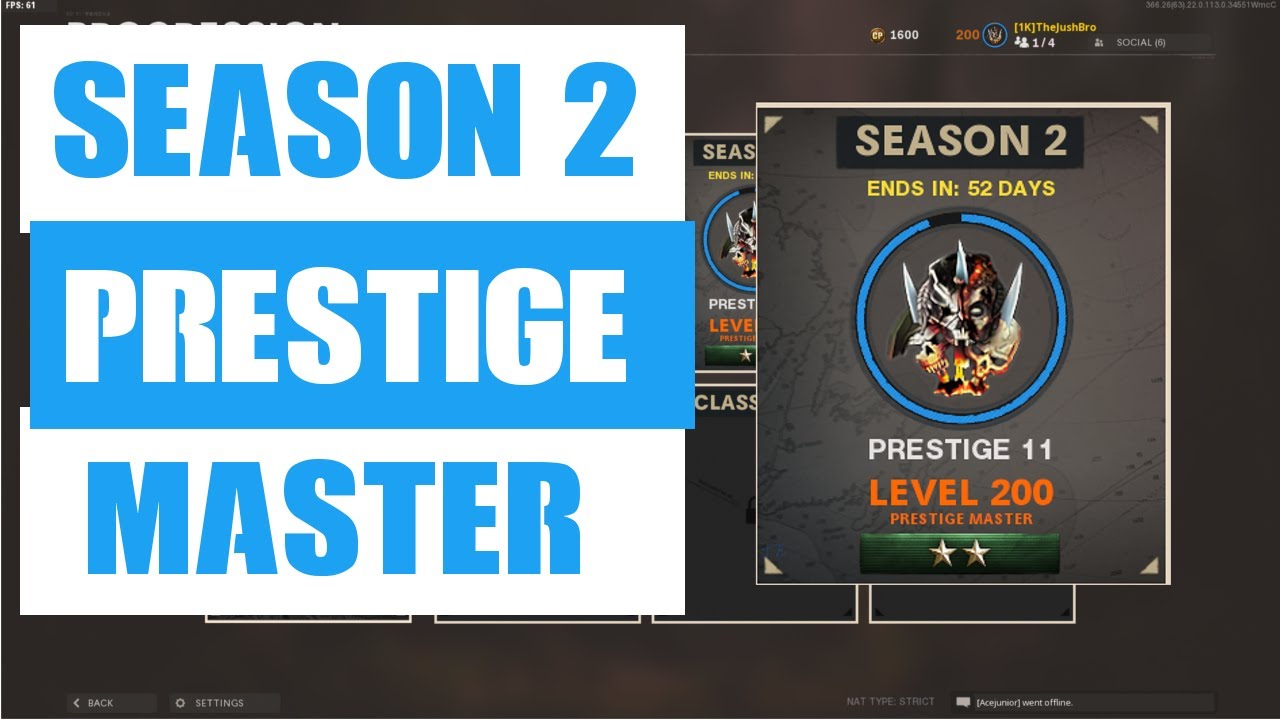 COLD WAR SEASON 2 PRESTIGE MASTER! WHAT HAPPENS?!