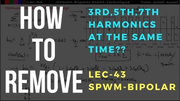 Lec 43 SPWM-Bipolar PWM Technique | Power Electronics | GATE 2019