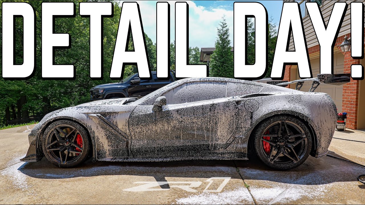 The CORRECT way to wash your ceramic coated Corvette!