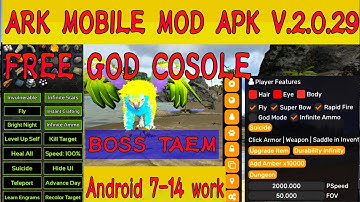 Ark Mobile Mod Menu | How To Download Ark Mobile Mod APK | free God console | No Lag | no password