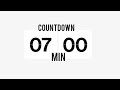 7 minute digital countdown timer with simple beep ⚪