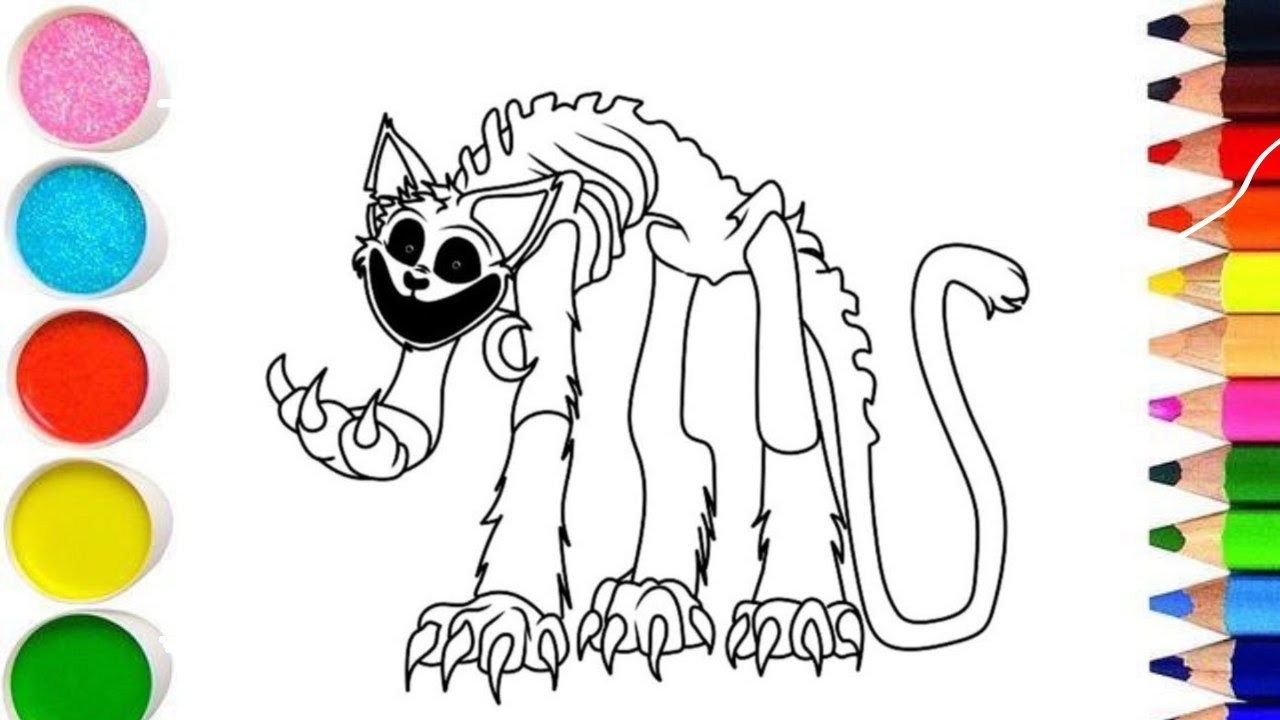 How To Draw Monsters CATNAP New Coloring Pages / From POPPY PLAYTIME ...