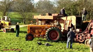 Running the Vintage Ransomes Threshing Machine.
