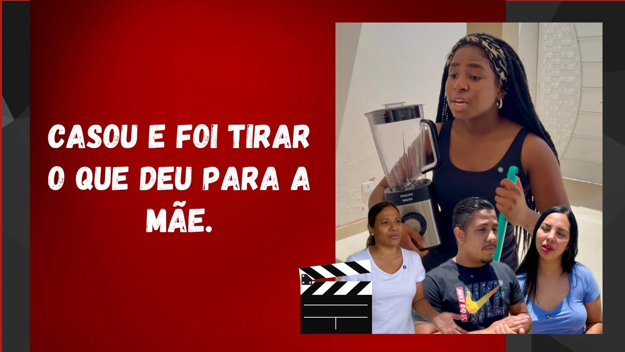 Casou e foi tirar o que deu para a mãe.