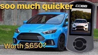 Focus Rs stock tune Vs cobb stage one tune.