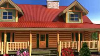 Cherryville Stacked Log Home By The Log Connection