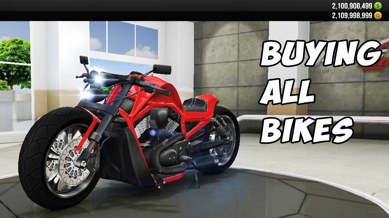 Buying All Bikes in Traffic Rider - YouTube