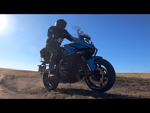 Съезжаем с асфальта на CFMoto 650 MT, 100 км/ч по гравийкам