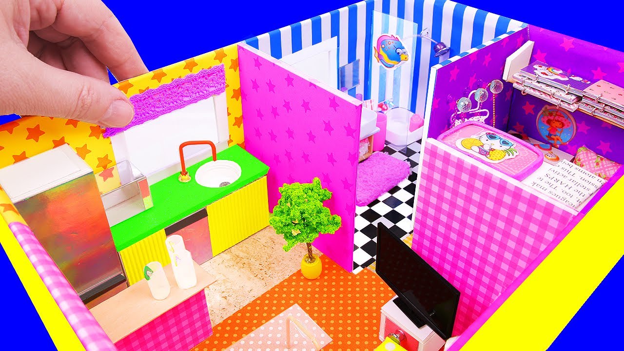 barbie doll house making video