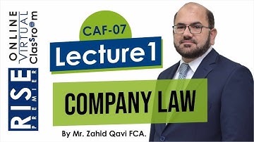 CAF 7 Zahid Qavi  Lecture 1
