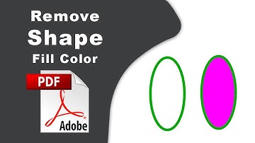 How to remove shape fill color from pdf file in Adobe Acrobat Pro DC 2022