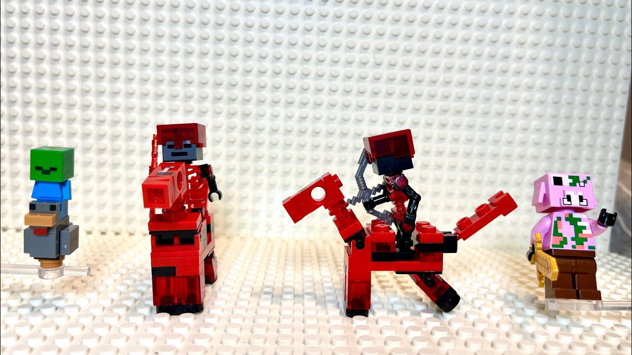 Unofficial Lego Minecraft skeleton horse - YouTube