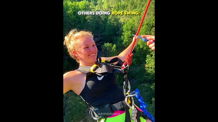 Others doing rope swing Vs This man ☠️