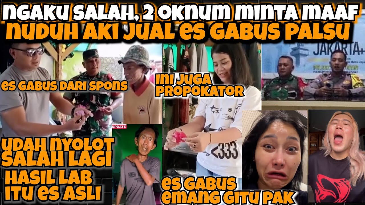 Hadeuh‼️2 0KNUM Minta Maaf‼️NUDUH AKI Jual ES GABUS dari SPONS‼️ Ternyata ES ASLI‼️