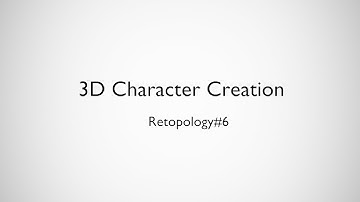 (BLENDER)3D Character Creation/ Retopology#6