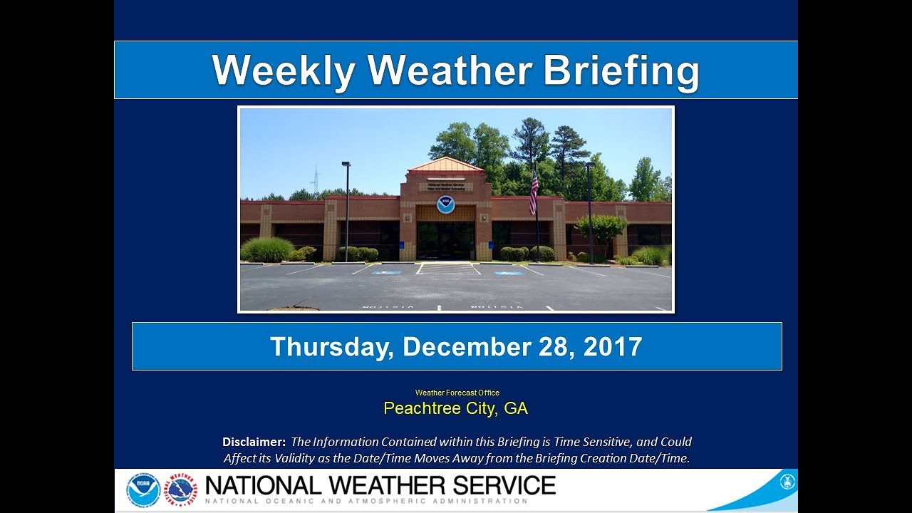 Dec 28, 2017 Weather Briefing - YouTube