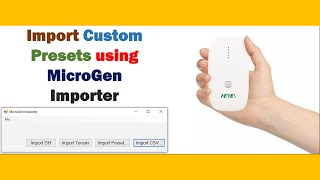Using MicroGen Importer- HeaWea Microgen