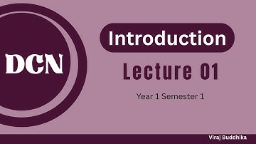 DCN | Data Communication Network | Introduction | Lecture 01 | SLIIT
