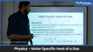 Molar Specific Heat of a Gas | Physics | Entry Test Preparation | TopGrade.pk