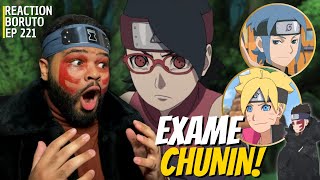 O NOVO EXAME CHUNIN COSPLAY DE SHINKI | React/Comentários | Boruto EP 221