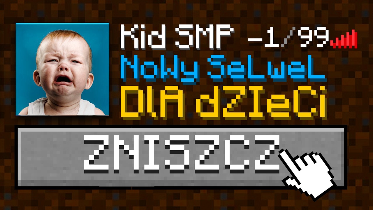 Niszczę SERWERY DZIECI w MINECRAFT