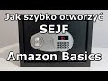 Jak otworzyć sejf Amazon Basics bez kodu i klucza.