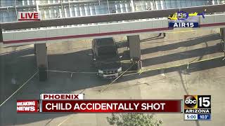 Child taken to hospital after accidental shooting at Phoenix QuikTrip