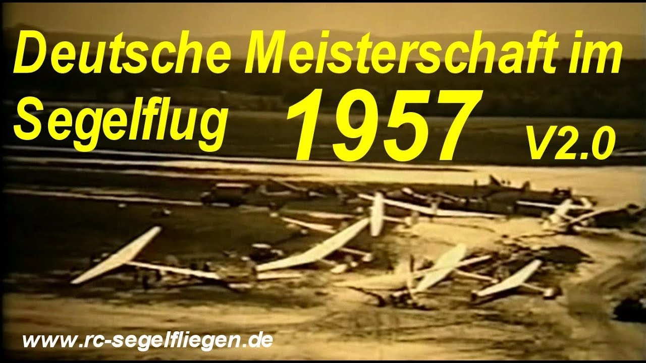 DM 1957 Oerlinghausen optimiert deutsche Segelflug Meisterschaft