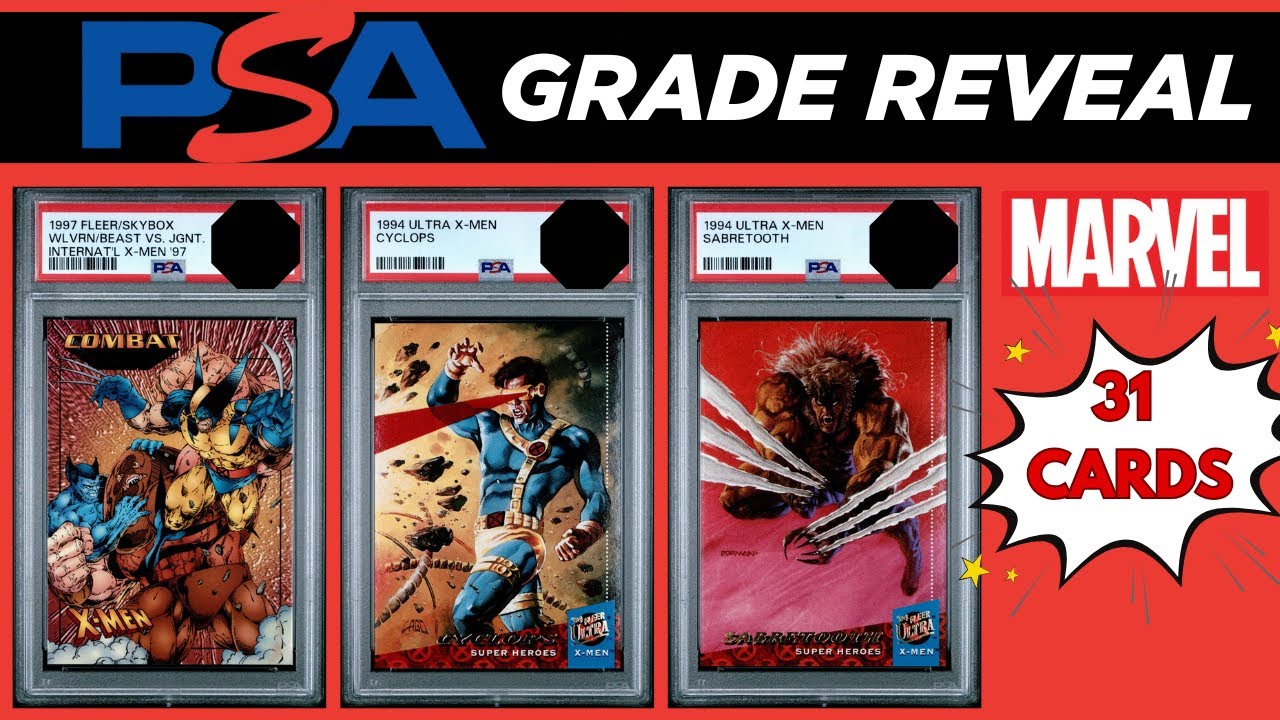 31 MARVEL CARD GRADE REVEAL! | PSA Grading Return