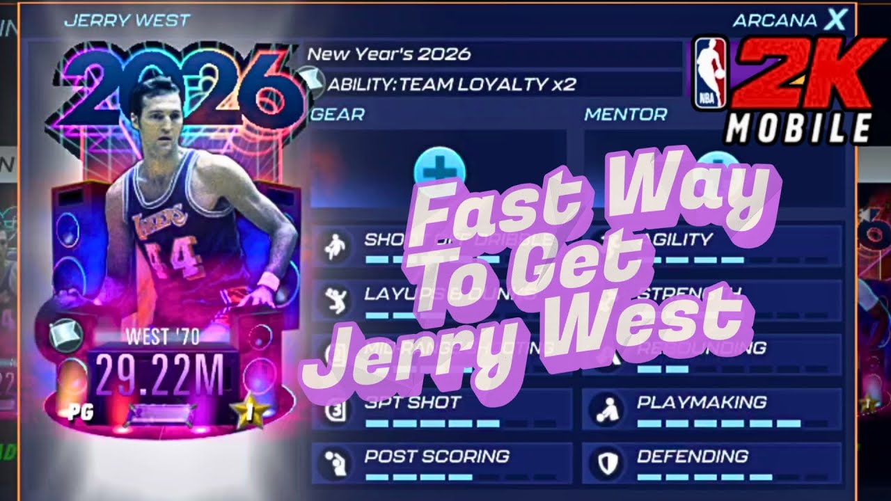 Быстрый способ разблокировать Джерри Уэста в NBA2K Mobile