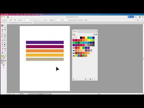 Intro to Illustrator: Color Swatch Libraries